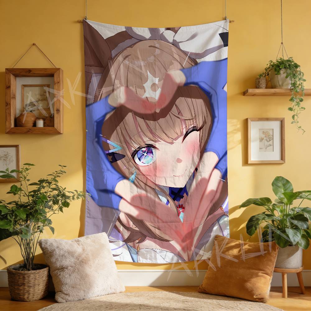 Tapestry Decorative Hot Uma Musume Anime Gaming Girl Tapestry Wall Art Hanging Dorm Background Cloth Banner Fans Gift Home Decor