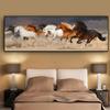 Large Size Runing Horses Group Animal Wall Pictures For Living Room Home Decor Posters HD Canvas Painting Wall Art No Frame