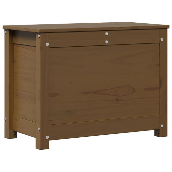 823547 vidaXL Storage Box Honey Brown 60x32x45.5 Cm Solid Pine Wood