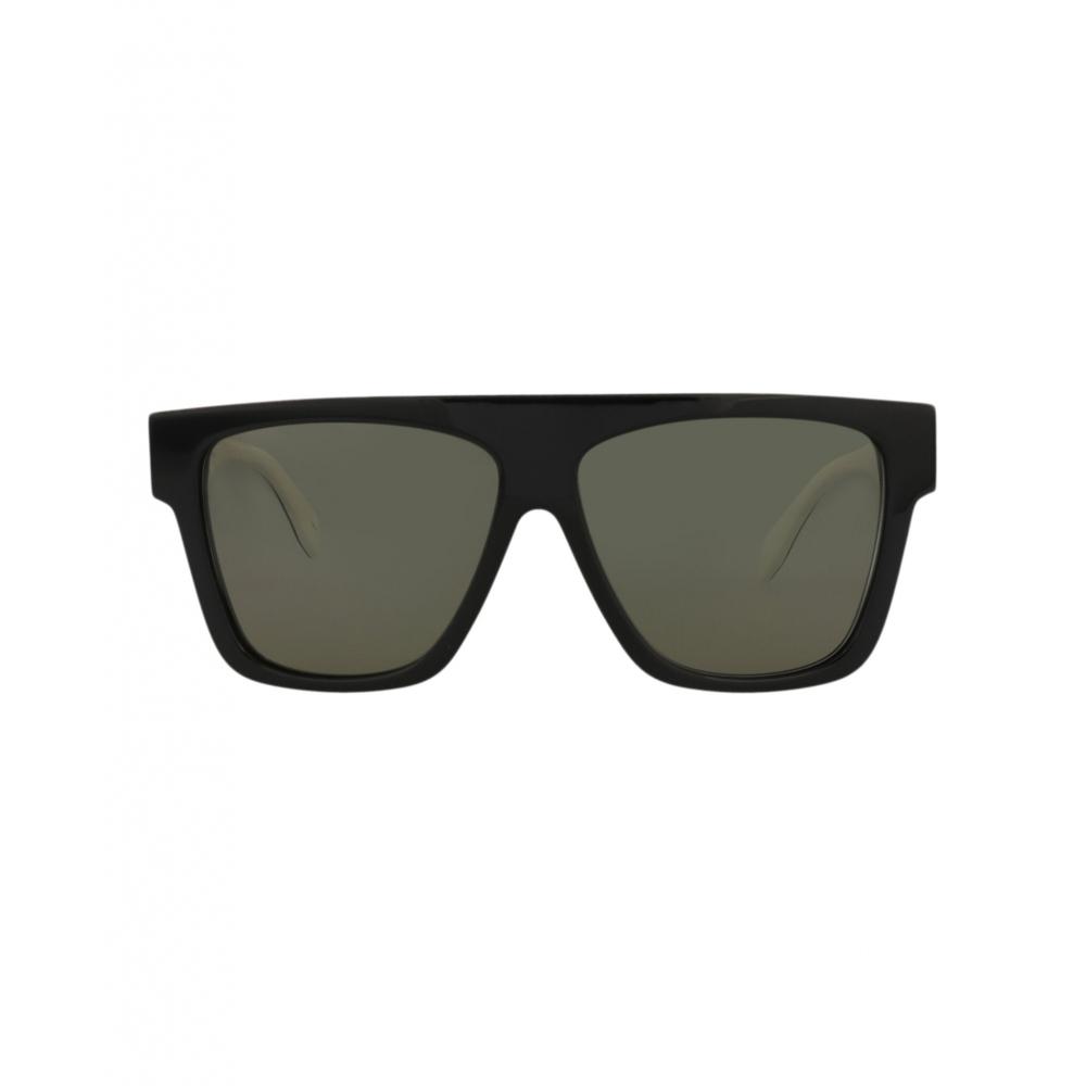 

Alexander Mcqueen Square Frame Acetate Sunglasses Black Black Green One Size