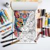 1pc,A4 Teenagers Coloring Book ,Meow Coloring Book,25 Different Patterns,100gsm Thick Paper,Stress Relief,Birthday Gift