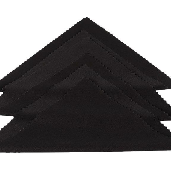 Reines schwarzes Brillenputztuch für Sonnenbrillen und Gläser