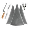 Strong Synthetic Leather Grout Bag with Steel Funnel Ergonomic Handle for Efficient Tile Grouting & Mortars Application