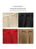 Influencer-Style High-Waist Pleated A-Line Skirt with Sweet Bow Tie for Women - Autumn/Winter
