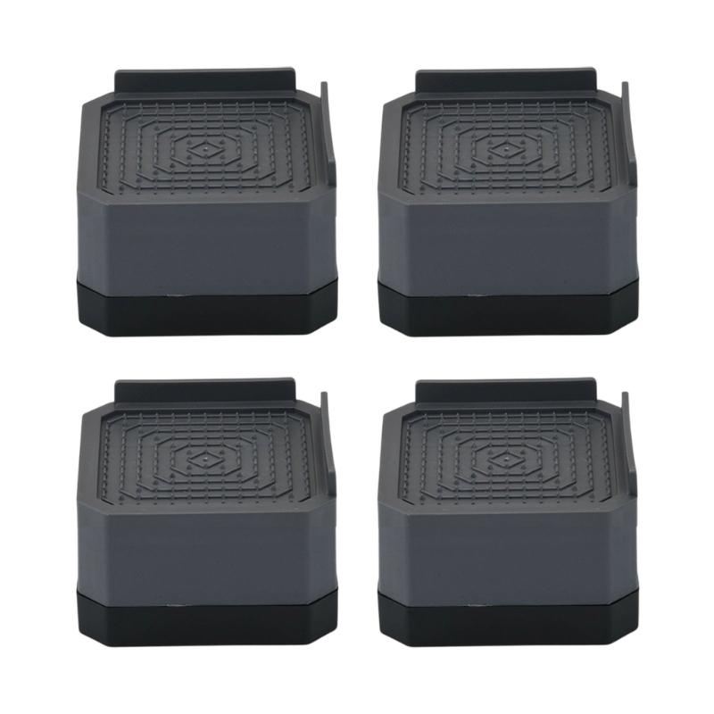 

4pcs Adjustable Furniture Leveling Feet Not Slip Pad with Not Vibration Design for Bed Chair Table Washing Machine серый