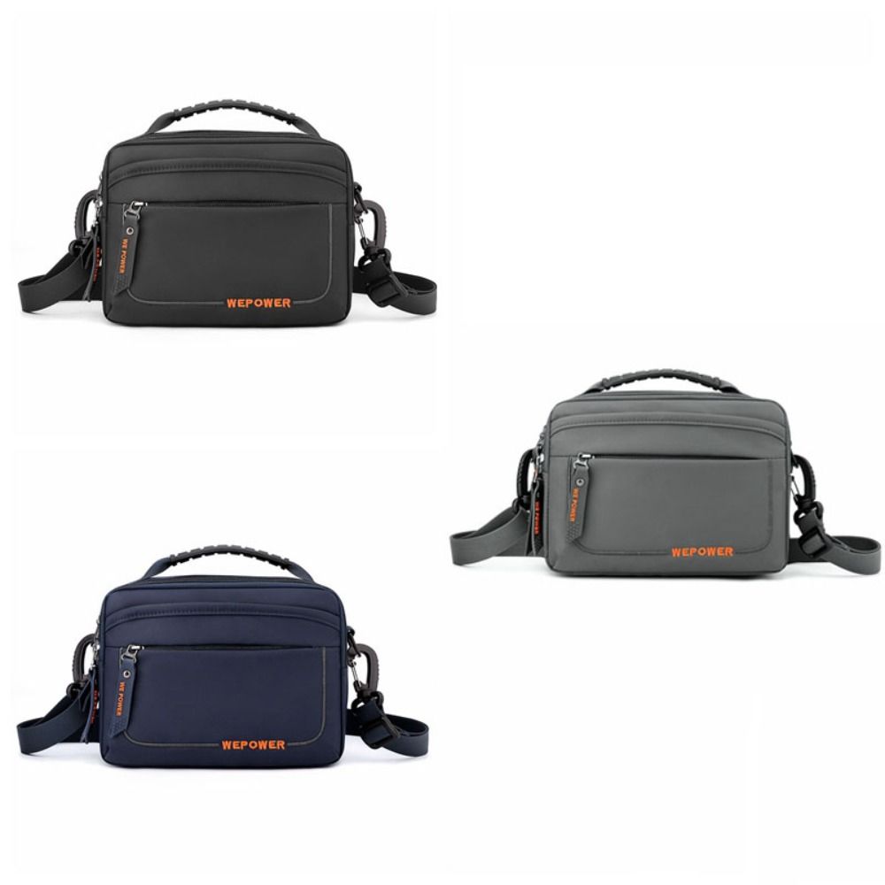 Large Capacity Men's Shoulder Bag Multifunctional Nylon Waist Bag Business Crossbody Bag  Work