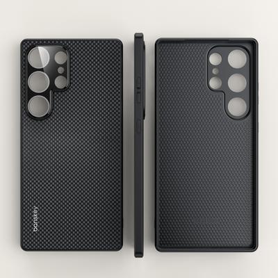 Kevlar Carbon Fiber Texture Plastic Phone Case For For Samsung Galaxy S26 S25 S24 S23 Ultra Plus Matte Shockproof Hard Cover