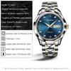 JINSHIDUN New Business and Leisure Men's Watch Automatic Mechanical Watch Luminous Waterproof High-end Business Watch Male