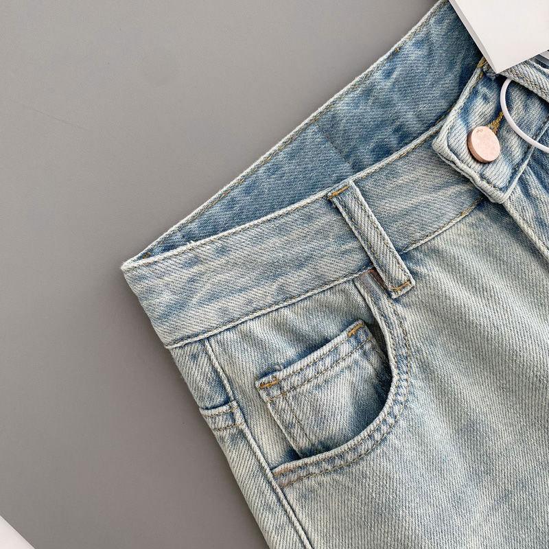 Letnie spodnie casualowe z wysokim stanem, luźne, z szerokimi nogawkami