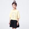 Little Yinman Girls' 10A Antibacterial Cotton Blend Printed Short Sleeve T-Shirt