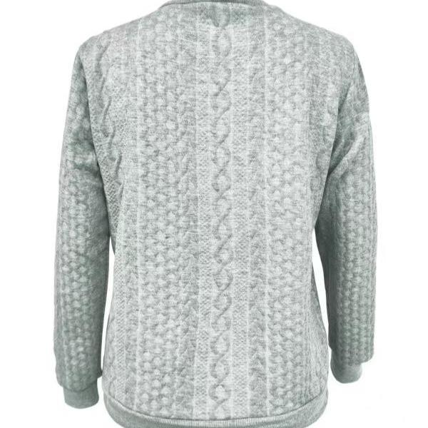 Damen Steppjacke mit Reißverschluss für Herbst/Winter - Weiß