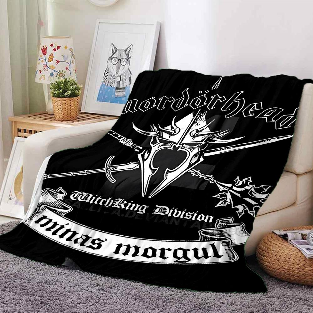 

1pc Mordorhead Witchking Division Soft Flannel All Season Throw for Home, Office, Outdoor UseDurable Comfort Soft Warm Throw for Home 80x120cm