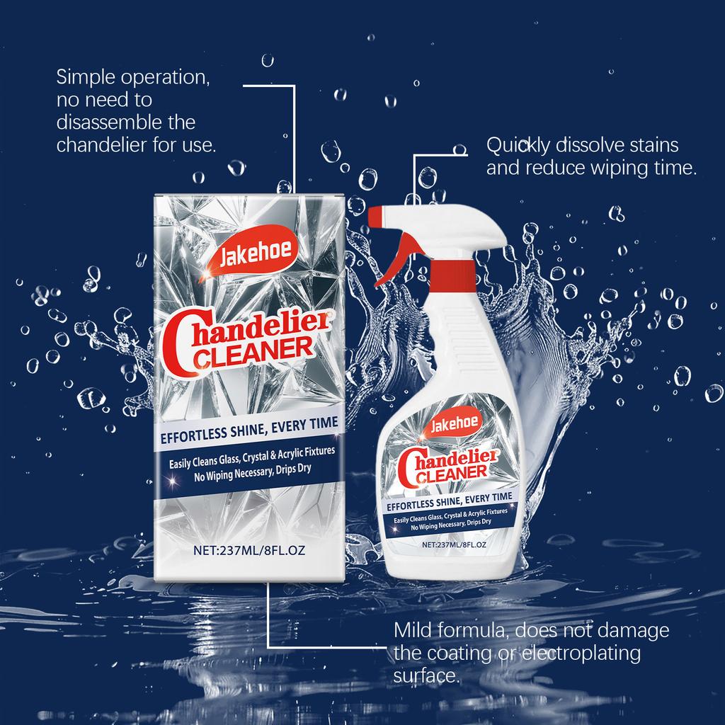 JAKEHOE Chandelier Cleaner Household Disassembly-Free Convenient Cleaning and Brightening Spray Cleaner