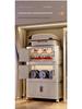Movable Bedroom & Living Room Storage Cabinet: Folding Wardrobe & Plastic Organizer Shelving Unit