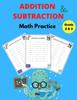The Addition and Subtraction Math Practice Grade 2&3 : Math Game Book with Subtracting and Adding Double Digits Book
