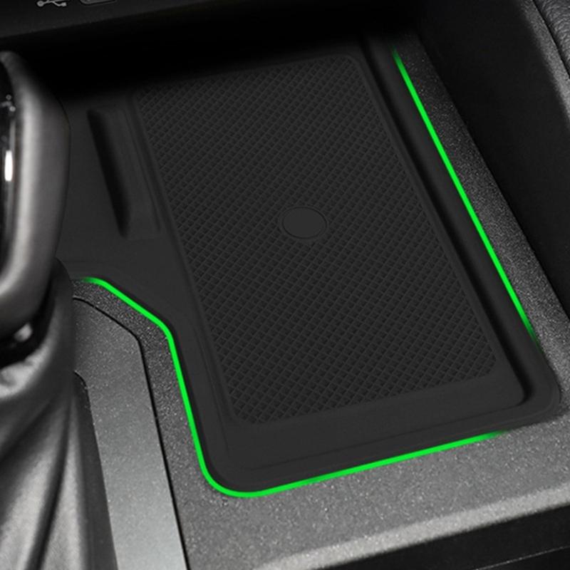 Center Consoles Mat Not Slip Designs Protective Wireless Charging Mat Long Distance Travel Accessory Simple for Car