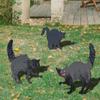 Halloween Horror Cat Acrylic Outdoor Courtyard Decoration Ground Insert Garden Garden Silhouette