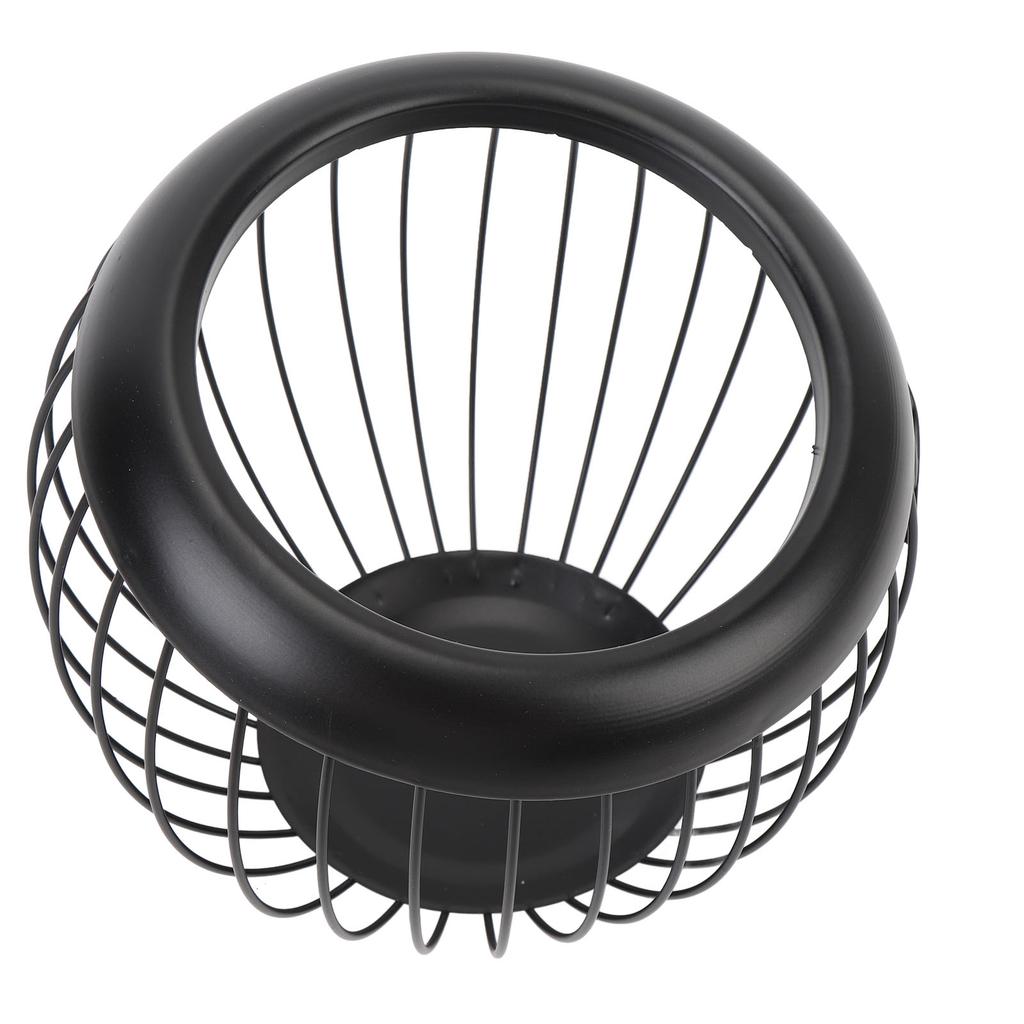 Coffee Pod Holder Wire Basket Large Capacity Iron Coffee Pods Storage Basket for Coffee Bar Counter Desktop Black