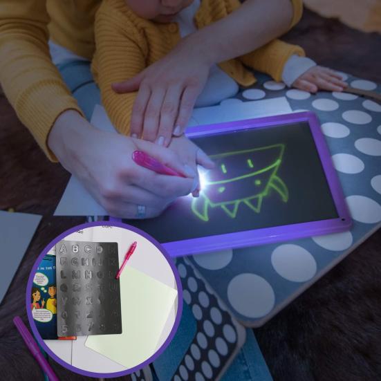 Luminous Drawing Board High Sensibility Draw Smoothly Early Education Children Learning Toys Writing Doodle Pad for Student