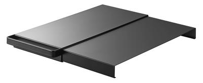 Yamazaki Jitsugyo 6020 Telescopic Tension Bar Shelf Board Slim Black Approx. W15-30 X D35.5 X H3cm Tower Tower Effective Utilization of Dead Space