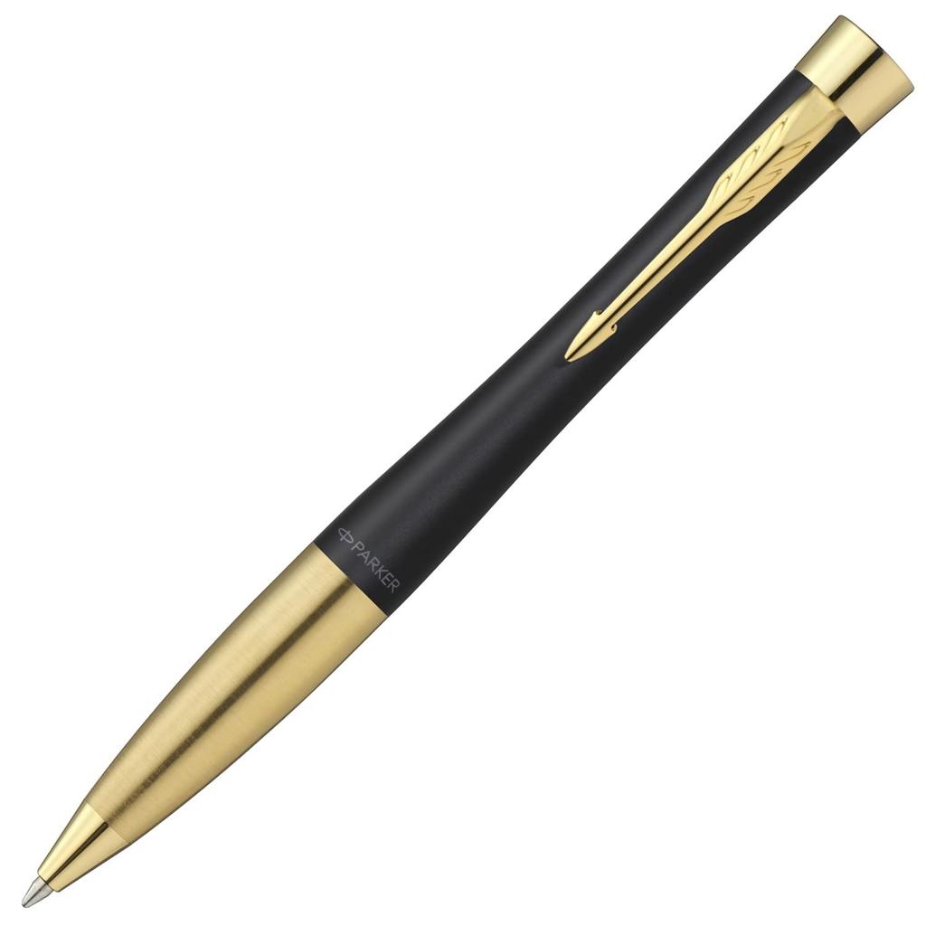 PARKER Urban Matte Black GT Ballpoint Pen, Medium Nib, Oil-Based, Gift Boxed, Officially Imported, S0735820