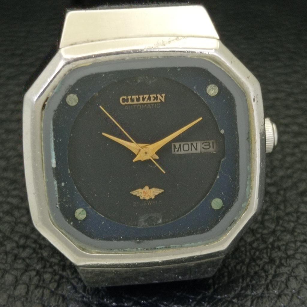 AUTOMATIC VINTAGE CITIZEN 6650A JAPAN WOMENS ORIGINAL DIAL WATCH a700355-5