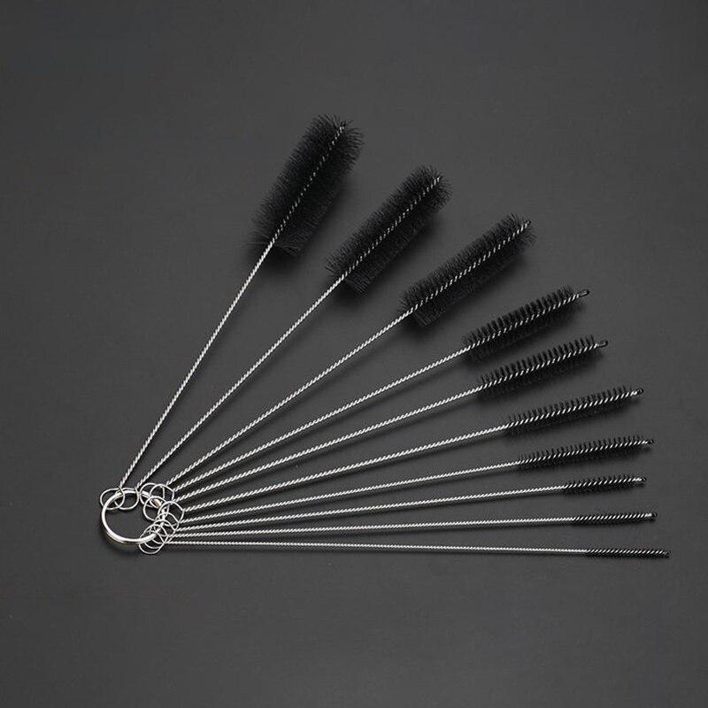 

10 шт. Оборудование для чистки татуировок Инструменты для чистки трубопроводов Щетка для труб из нержавеющей стали Щетка для чистки чашек Бутылка для молока