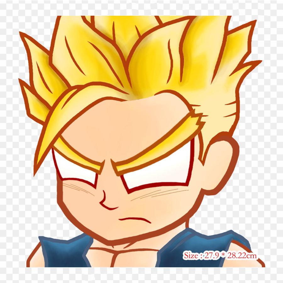 Patches For Clothes Bag Iron On Thermal Stickers Dragon Ball Trunks Trunks Vegeta Pattern Washable Heat Transfer