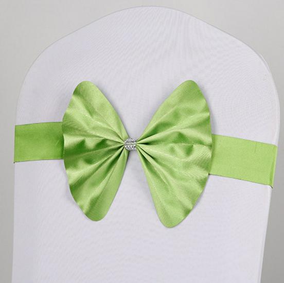 Hotel Chair Back Ribbon Bow Decoration for Weddings