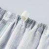 Gunze Short Sleeve Long Pants Takashima Chijimi SF1124 Men's Japanese-Made (Front Opening), Fabric, Gray,