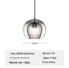 Nordic Minimalist Glass Ball Pendant Light for Cafe, Restaurant, Bar, Window, or Bedside.