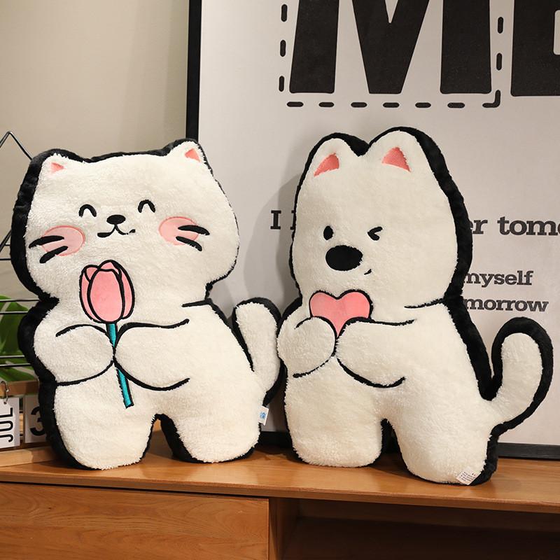 West Highland Cartoon Dog Plush Toy Pp Cotton Filling Couch Decor Kids Room