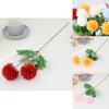 Silk Flower Long Doubleball Ping Pong Chrysanthemum For Wedding And Party Decor