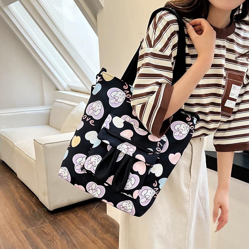 Women's Bag Large-capacity Student Shoulder Bag New Tutoring Bag Sweet Messenger Bag