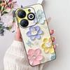 Cover For Infinix Smart 8 X6525 Back Casing Smart8 Colorful Butterfly Flower Luxury Painting Phone Case Transparent Soft TPU