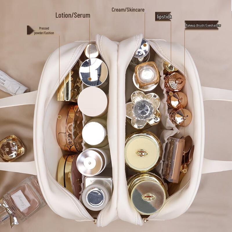 Vepeilo Double Layer Travel Cosmetic Bag