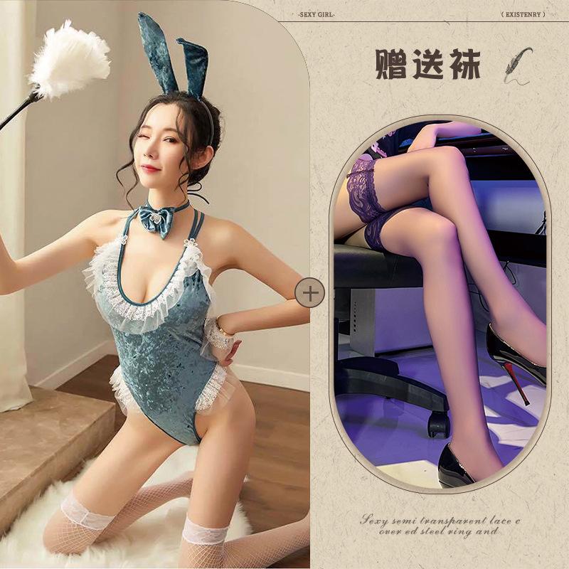 Sexy Lingerie New Uniform Bunny Onesie Lace COS Cosplay Seduction Suit