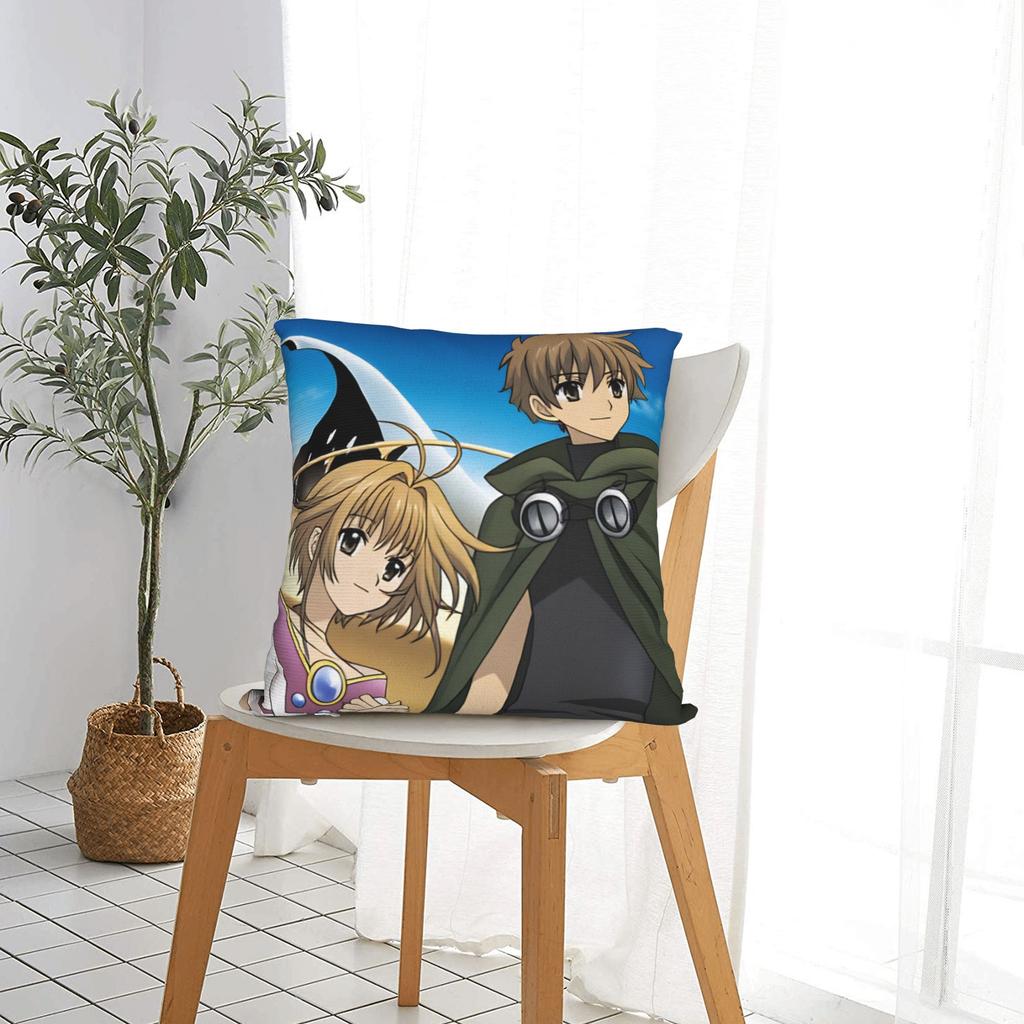 Tsubasa Sakura Syaoran Pillow Cover Comfy Cushion Cover Vintage Pillow Case For Living Room Chair