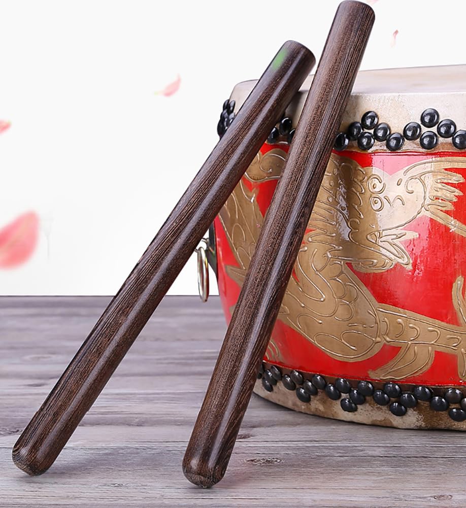 Premium Taiko Drumstick Set with Black Wood Grain for Percussion and Authentic Taiko Drums R-STYLE (30cm)