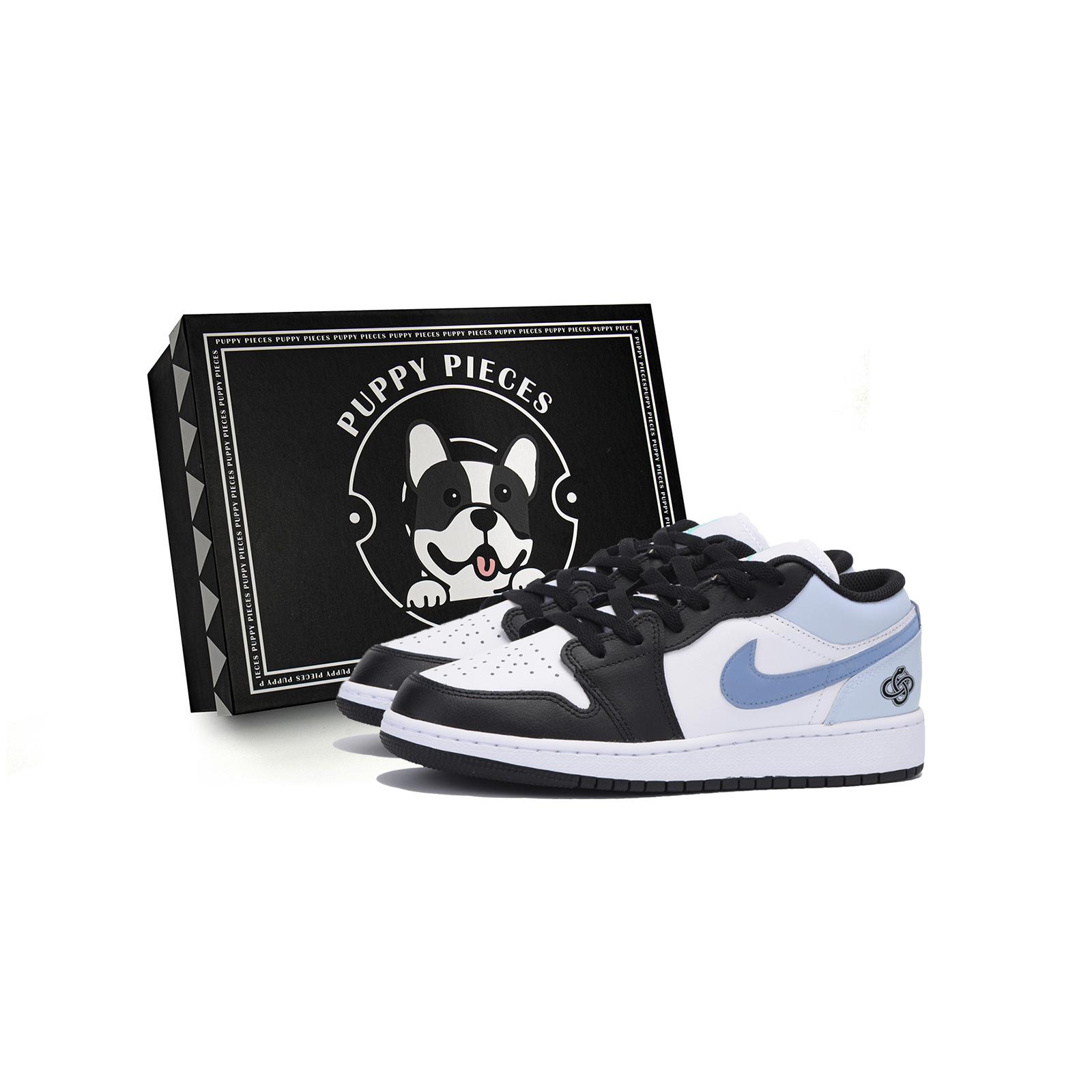 

Jordan Air Jordan 1 Vintage Basketball Shoes Men s Low Top Black Blue 553558-131(Team85-S-BOXA) 44