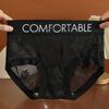 5Pcs Ultra-thin Lace Flower Briefs Mid Waist Panties for Women Breathable Lace Mesh Panties Girl