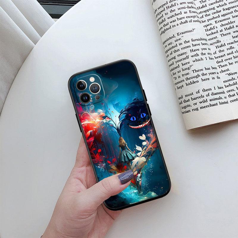 Alice in Wonderland Cat Princess Phone Case for Samsung Galaxy A52S A53 A55 A56 A70 A71 A72 A73 F06 F16 F56 S10e S10 S10+ Plus
