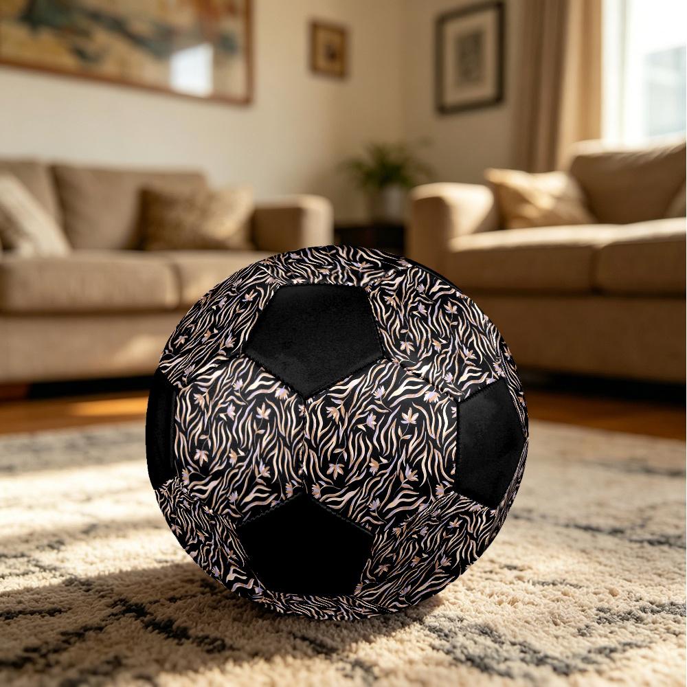 1pc Floral Abstract Durable Soccer Ball/Football, Size 5, Perfect for Training, Entertainment And Competition,Gift yy26060685