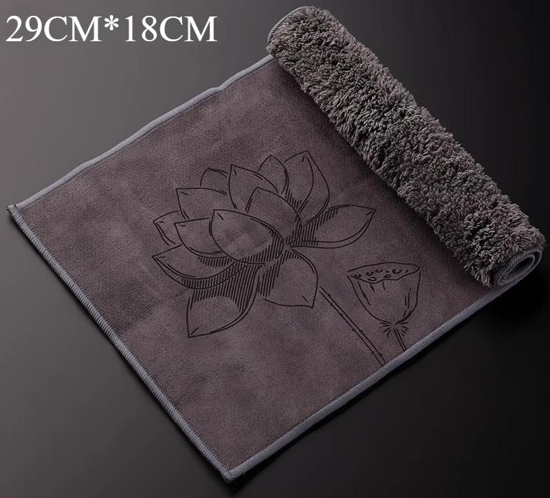 

Water Absorbing Soft Tea Towel, Thickened Tea Cloth, Tea Mat Linen Cloth,KONG FU TeaS Accessories 29X18CM