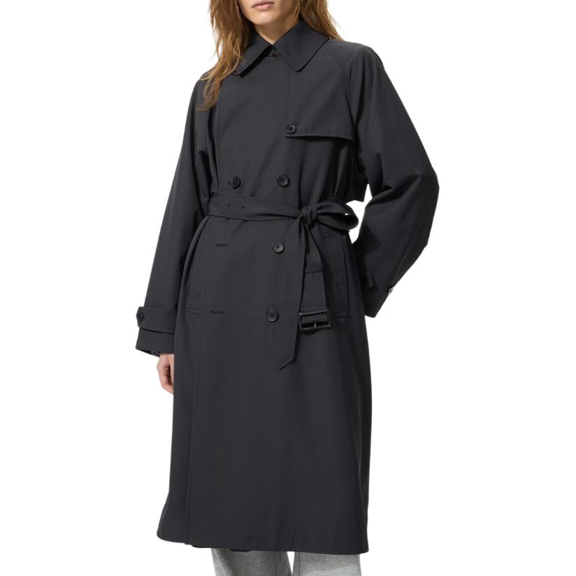 Uniqlo SS26 Casual Commuter Double-Breasted Trench Coat Women Outerwear 487420-09