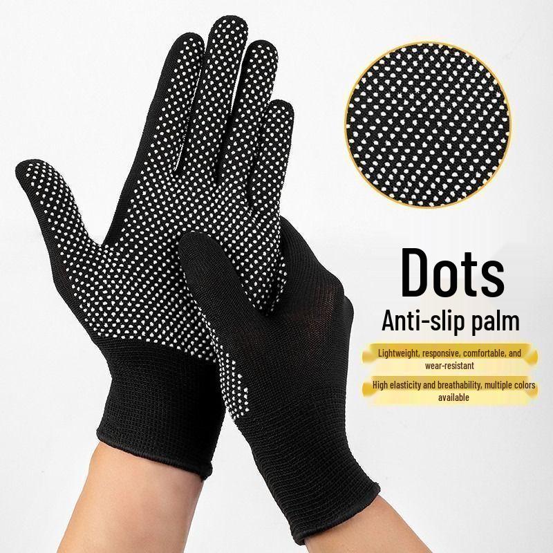 JIAQILI Dotted Nylon Sun Protection Gloves