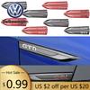 Para VOLKSWAGEN VW 2 uds. 3D ABS Ala Lateral de la Carrocería del Coche Insignia GTI GTD Pegatinas para Guardabarros Emblema Decoración para Volkswagen Vw Tiguan Jetta