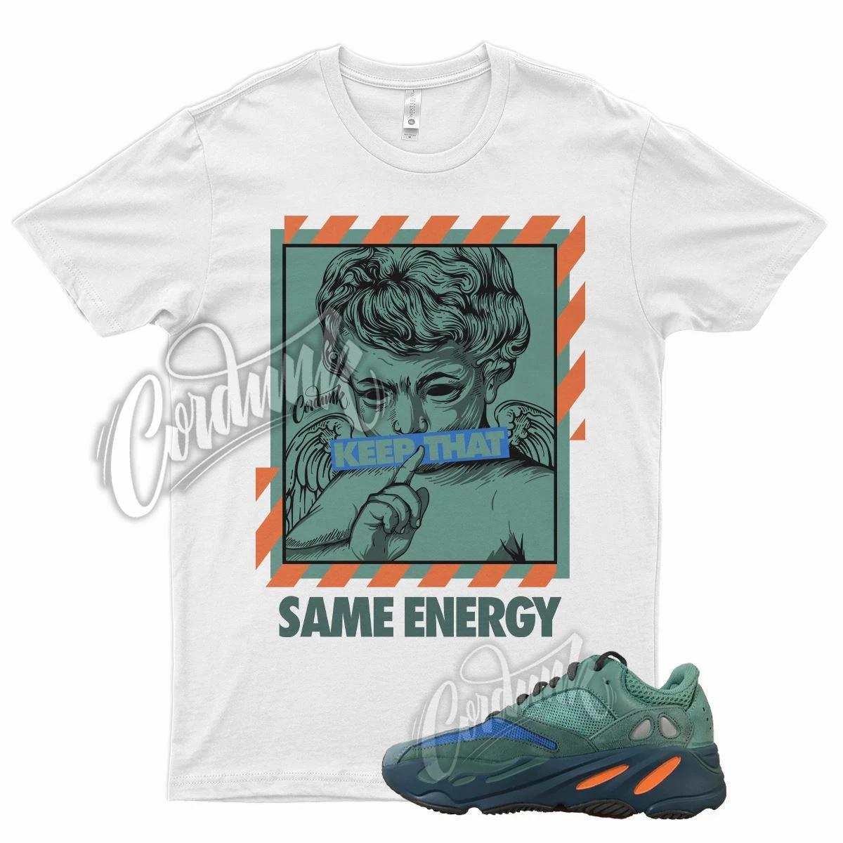 

White ENERGY Shirt for Y Boost 700 Faded Azure Fadazu Green Teal Orange Blue XL