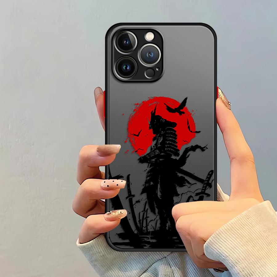 Case for iPhone 17 Pro Max 7 8 SE 12 16 Plus 15 13 Mini XS XR 14 Air 11 Funda Back Phone Cover Japanese Samurai