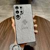 Samsung S25ultra Four Leaf Clover Mobile Phone Case Full Inclusive S24FE Simple Thin Circle Magnetic Leather Absorbing Shell
